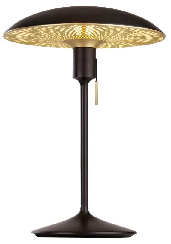 Fekete-aranyszínű lámpabúra ø 35 cm Manta Ray – UMAGE