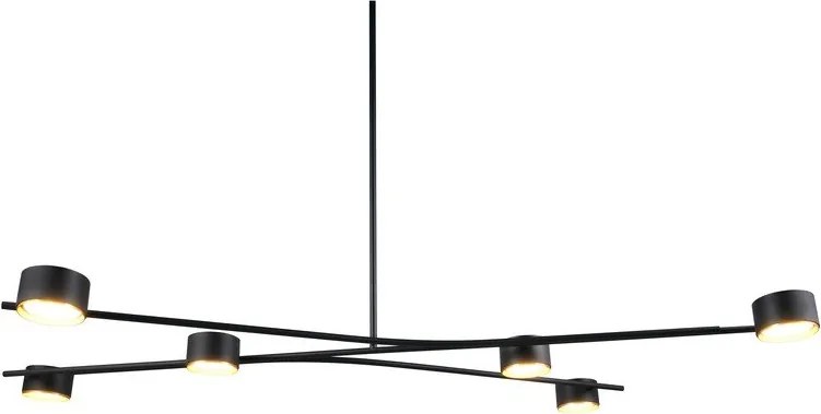 Fekete fém függőlámpa Coda – Trio Select