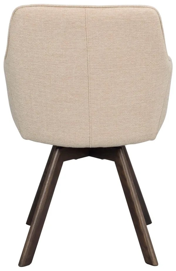 Bézs kárpitozott étkezőfotel szett 2 db-os Alison – Rowico