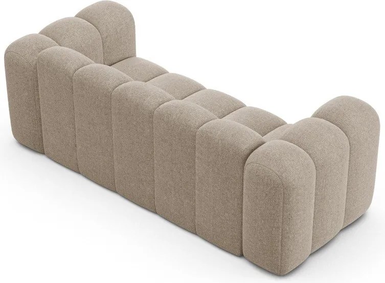 Bézs zsenília kanapé 200 cm Lupine – Micadoni