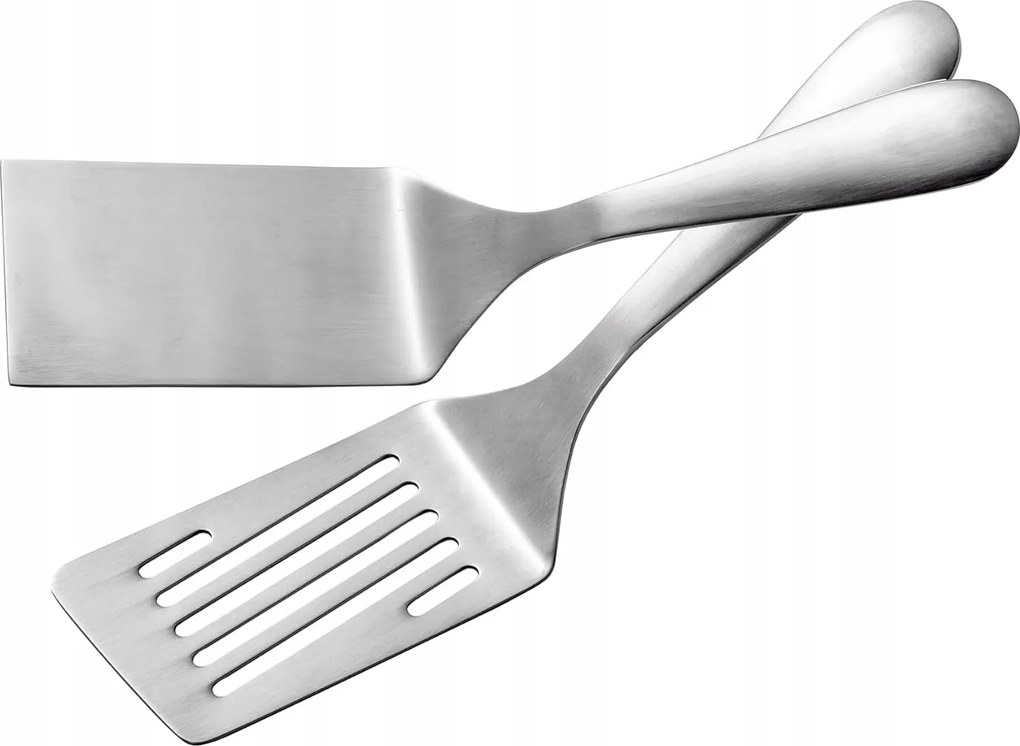Rozsdamentes Acél Spatula Tapadásgátló Bevonat Grill 2x