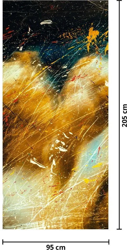 Fotótapéta ajtóra - Csókolózó angyalok (95x205cm)
