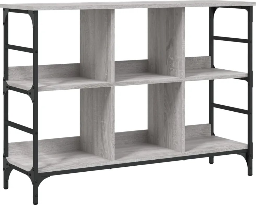 vidaXL szürke sonoma színű szerelt fa tálalószekrény 102x32x73,5 cm