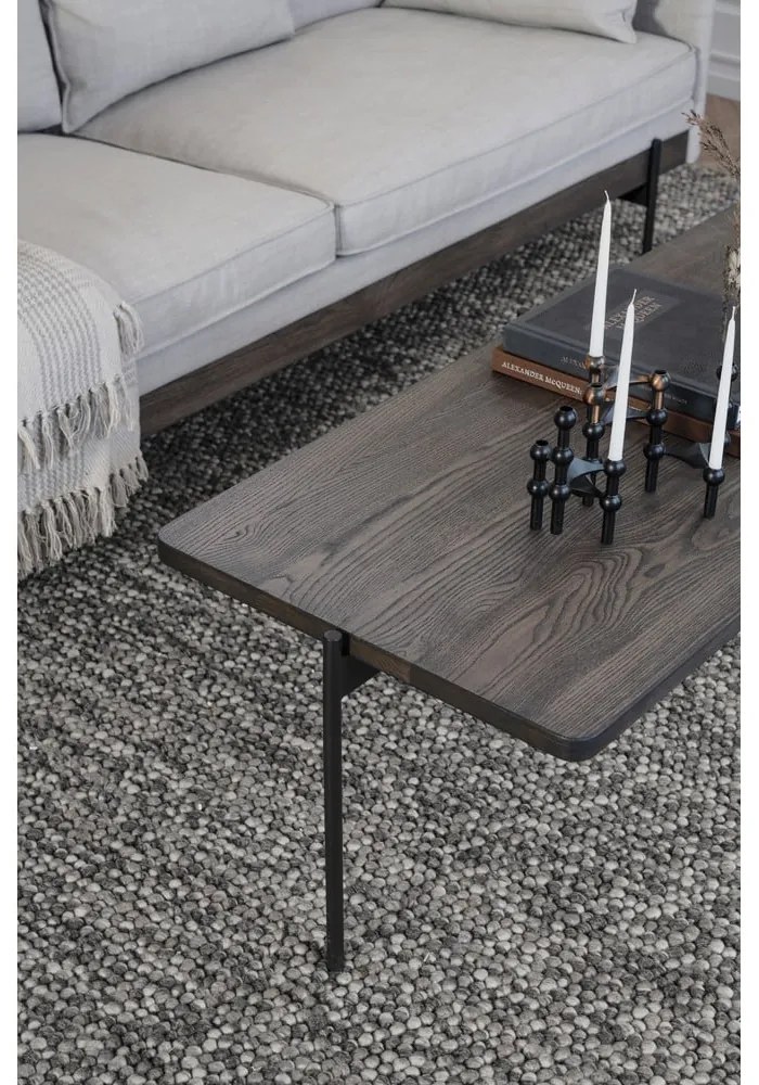 Shelton barna kőrisfa dohányzóasztal, 145 x 60 cm - Rowico