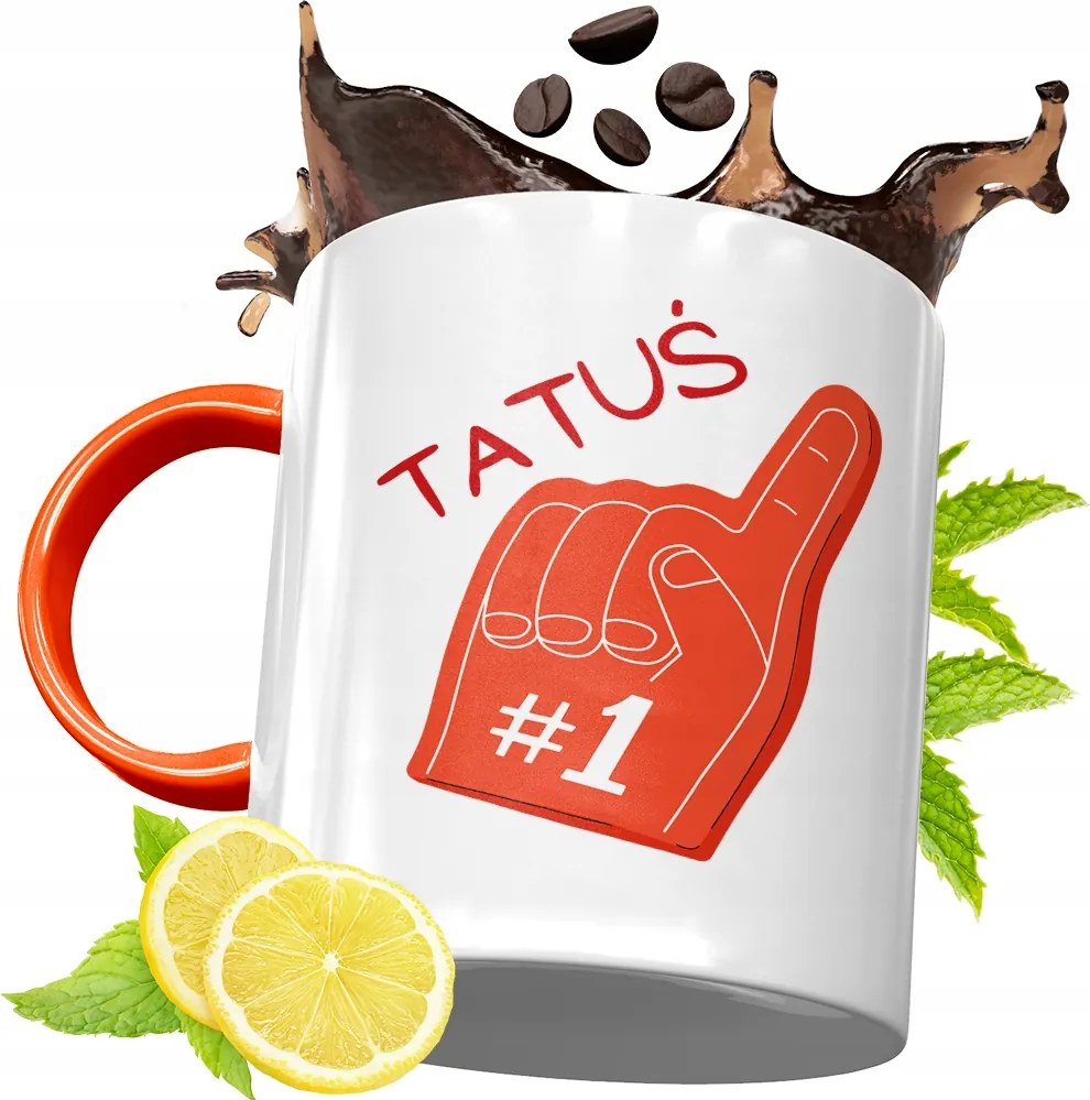 Narancssárga Bögre Apák Napjára Ajándék fényképes nyomtatással