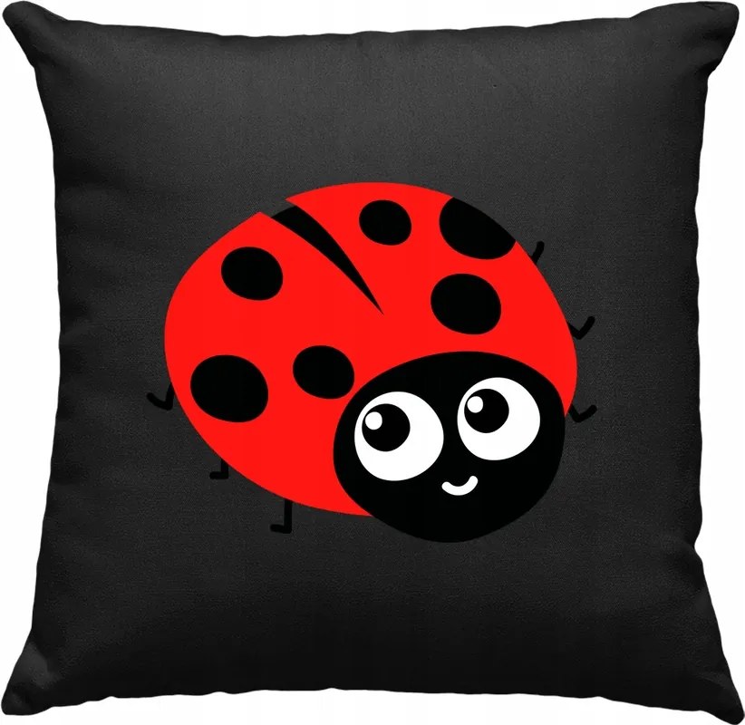 Katicabogár párna Kedves Gyerek 2 Fekete