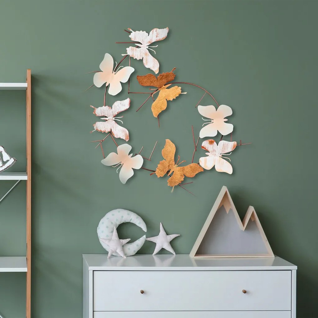 Butterflies fém fali dekoráció, 80 cm – TR891TNL2384