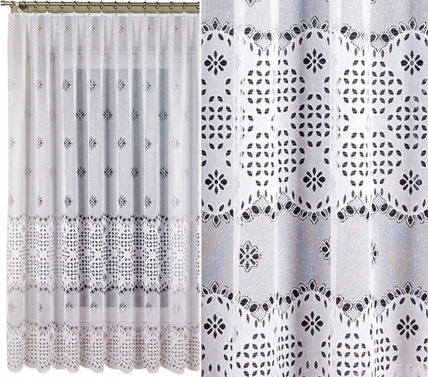 Jacquard függöny mintás 18999, 200x180cm egyenes (kész) szegéllyel