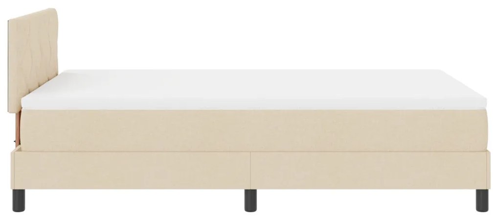 Box Spring Ágy Matraccal & LED Krém 120x200 cm Szövet