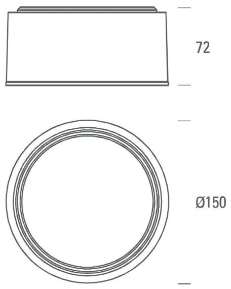 LED2 - LED Mennyezeti lámpa BUTTON LED/17W/230V ezüst