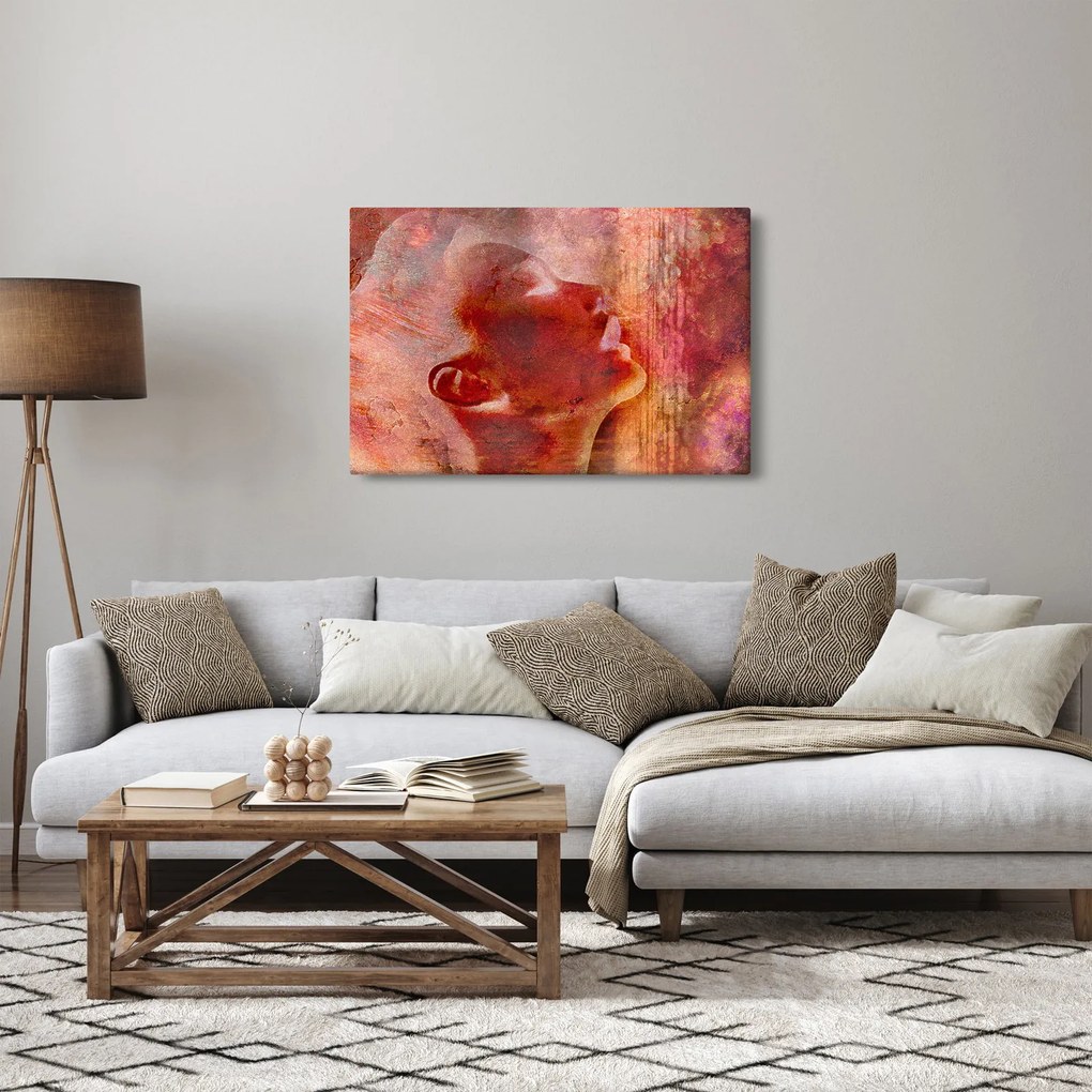 Kép - Egy női arc profilja (90x60 cm)