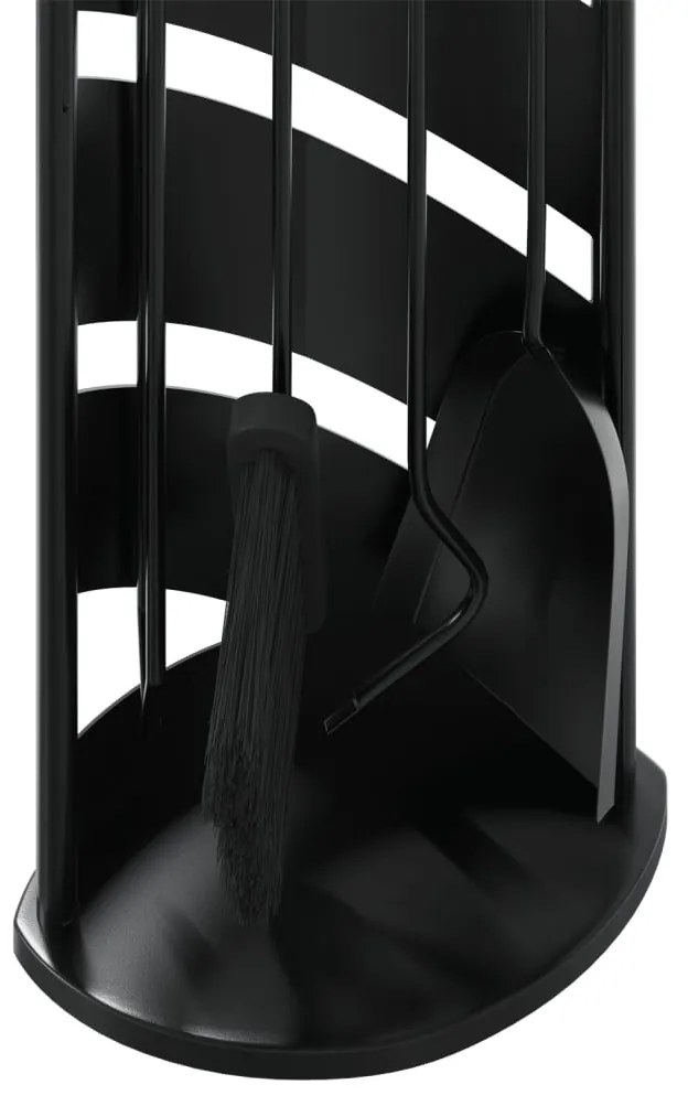 5 részes acél kandallószerszám-készlet 23 x 15 x 66 cm