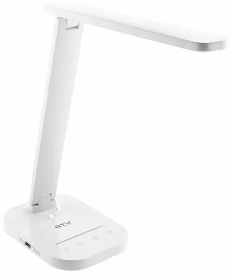 Lámpa Asztali GALE 8W, 550lm, AC220-240V, 5-CCT, 10 fokozatú fényerő, PF>0,5,RA>80, fehér