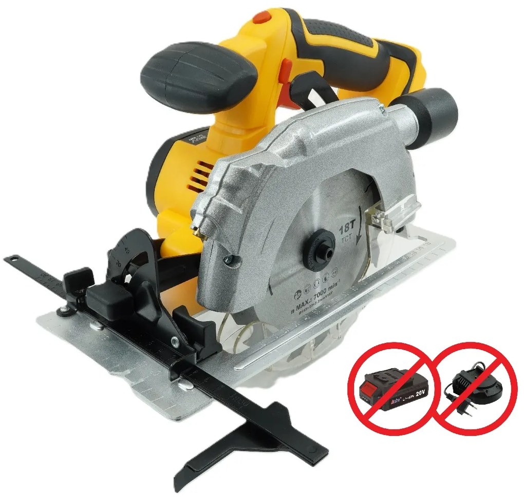 Akkus kézi körfűrész 20V lézerrel ASIST AE5KR20A, AKU GANG sorozat!