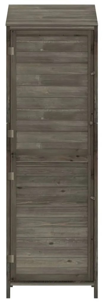antracit tömör fenyőfa kerti fészer 55x52x174,5 cm