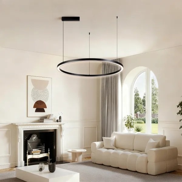 BRILAGI - LED fényerőszabályozható kábeles függőlámpa PORTOFINO LED/60W/230V átm. 80 cm fekete + távirányító