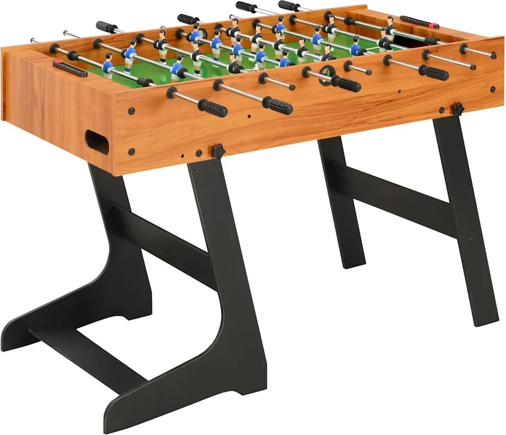 vidaXL világosbarna összecsukható csocsóasztal 121 x 61 x 80 cm