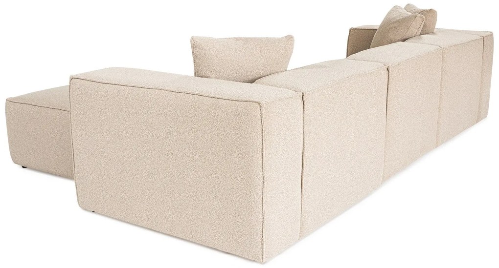 Sarokkanapé Lora (L1-O1-1R-POUFFE ) - Barackszín