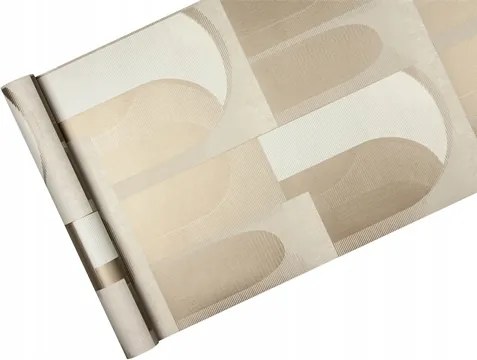 Geometrikus vinil tapéta divatos Arany ívekkel