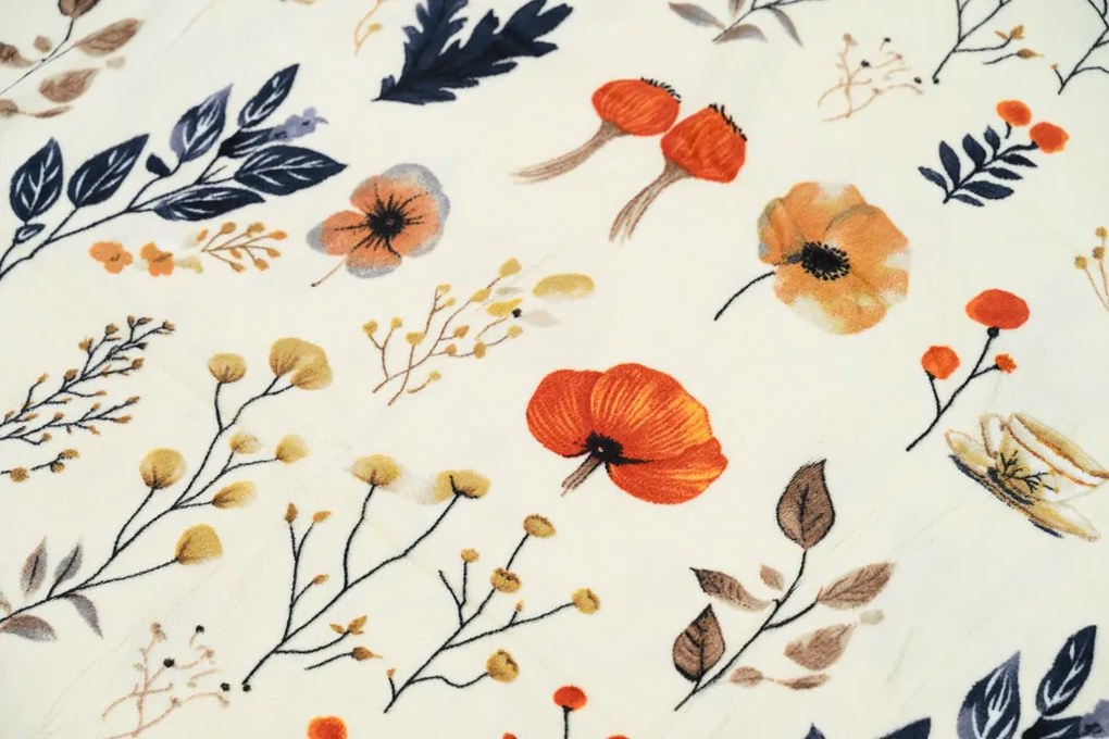 Mikroplüss ágyneműhuzat PAPAVA krémszínű Ágyneműhuzat mérete: 70 x 90 cm | 140 x 220 cm