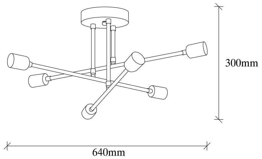 Fehér mennyezeti lámpa 64x64 cm Flower – Opviq lights