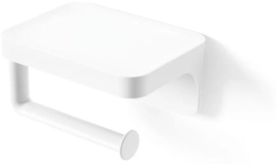 Fehér öntapadós újrahasznosított műanyag WC-papír tartó Flex Adhesive – Umbra