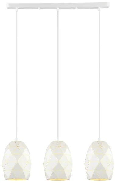 ITALUX MDM-3480/3 W - Csillár zsinóron HARLEY 3xE27/40W/230V fehér