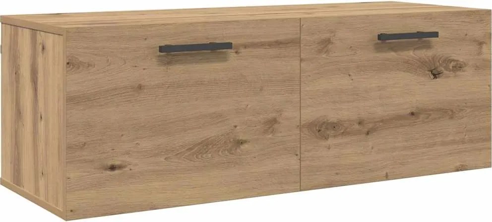 vidaXL Fali Szekrény kézműves tölgy 100 x 36.5 x 35 cm Faanyag