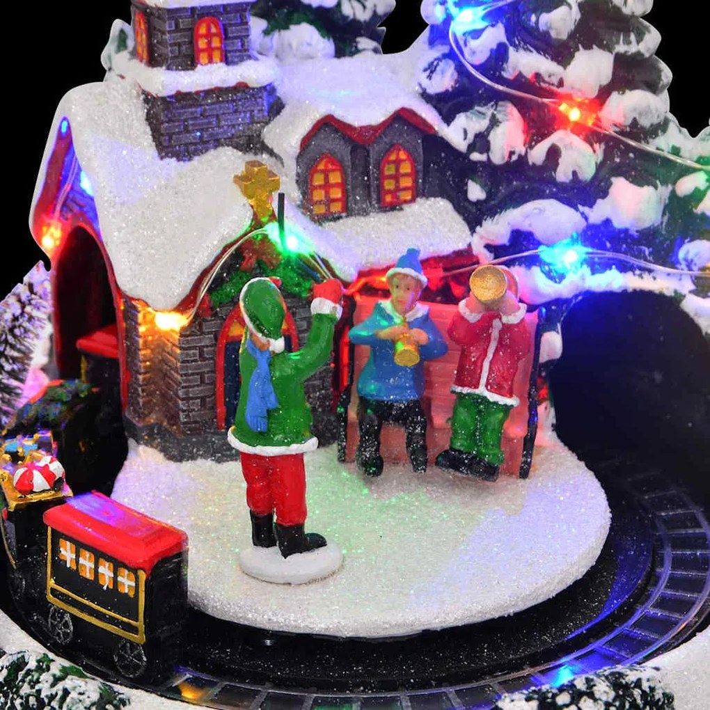 Karácsonyi Asztaldísz Sokszínű 16 x 16 x 19 cm Gyanta