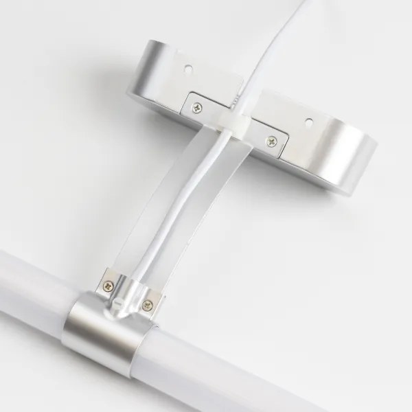 Brilagi - TUBEO LED fürdőszobai tükörvilágítás, 8 W, 230 V, 60 cm, IP44, ezüstszínű