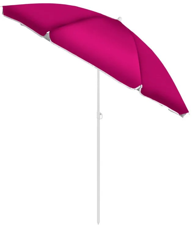 Strand napernyő dönthető funkcióval 220 cm rózsaszín