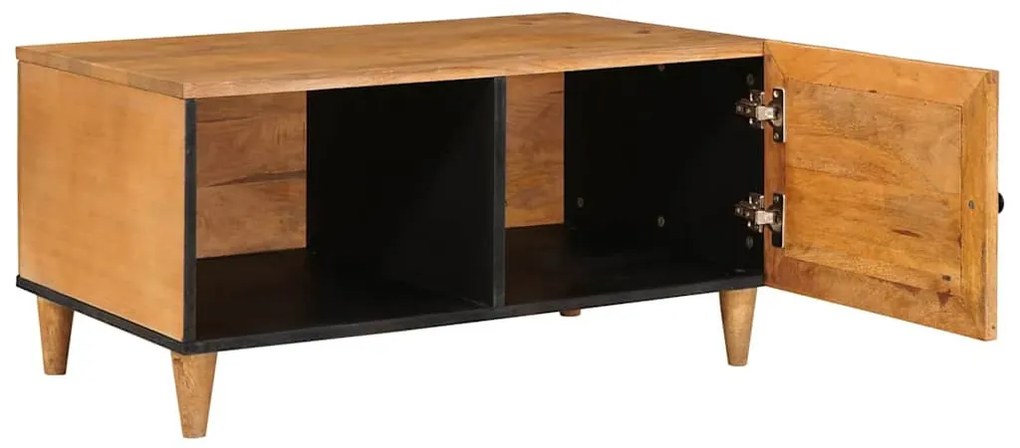 Dohányzóasztal Világosbarna 80 x 50 x 40 cm tömör mangófa