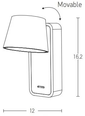 Zambelis H61 - LED Fali lámpa LED/7W/230V barna