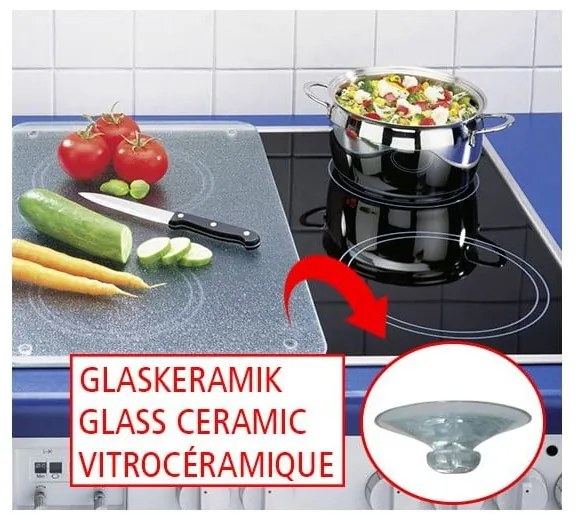 Edzett üveg tűzhely fedőlap szett 2 db-os 30x52 cm Caprese – Wenko