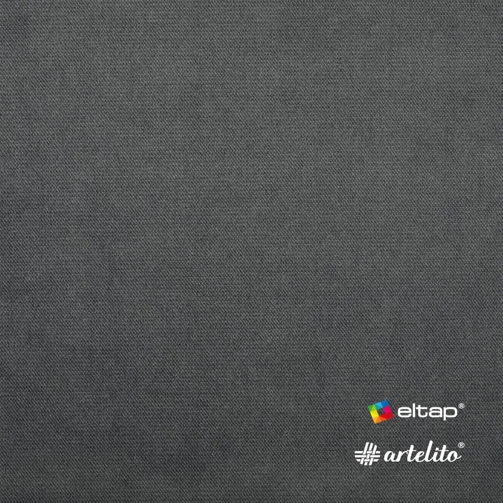 Szürkésbarna bársony kinyitható-tárolóhelyes kanapé bal oldali 223 cm Fabillo – ELTAP