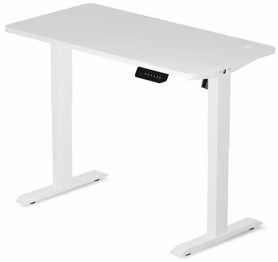 Elektromosan állítható magasságú íróasztal iskolakezdéshez, ülő-/állómunkához 120x60cm fehér LVN System Control