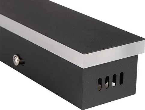 MasterLED Lara 60 W-os 200cm-es fekete oldalfali lámpa
