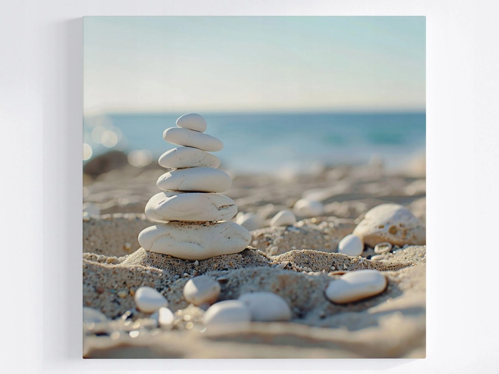 Poszter Tengerpart Homok Kövek Wellness Spa Zen 40x40