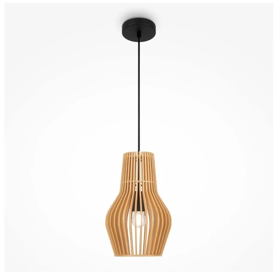 Maytoni MOD191PL-01W - Csillár zsinóron ROOTS 1xE27/40W/230V átm. 20 cm bézs