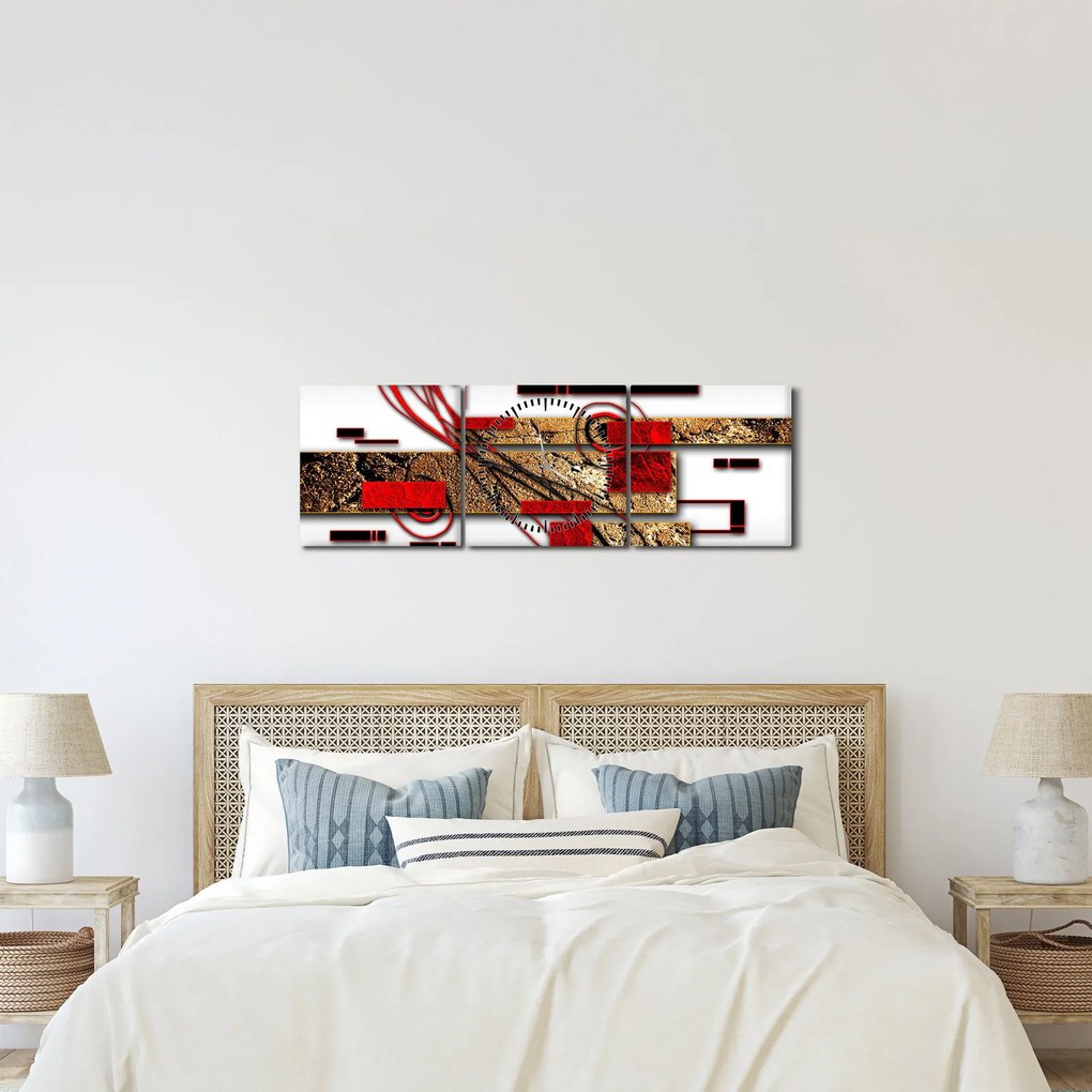 Az absztrakció képe (órával) (90x30 cm)