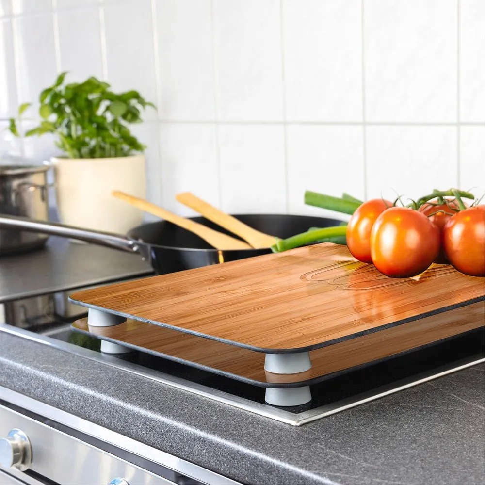 Edzett üveg tűzhely fedőlap szett 2 db-os 30x52 cm Lunch – Wenko