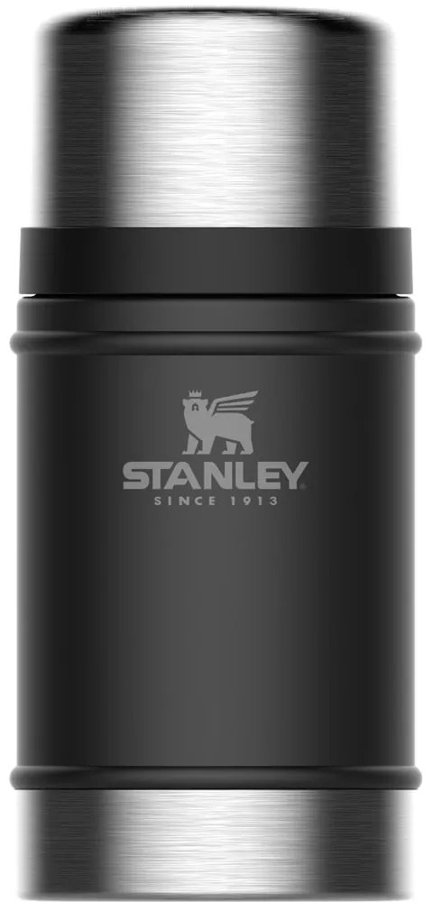 Fekete rozsdamentes acél ételtartó termosz 700 ml Legendary Classic Black – Stanley