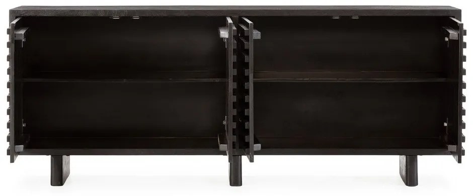 Fekete mangófa komód 200x80x40 cm Inaya – MOME