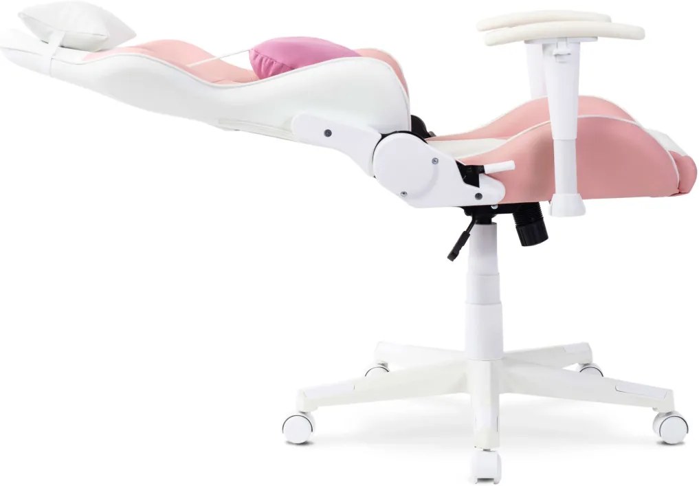 Irodai Forgószék Rózsaszín Eco-bőr Kárpittal.CANDY