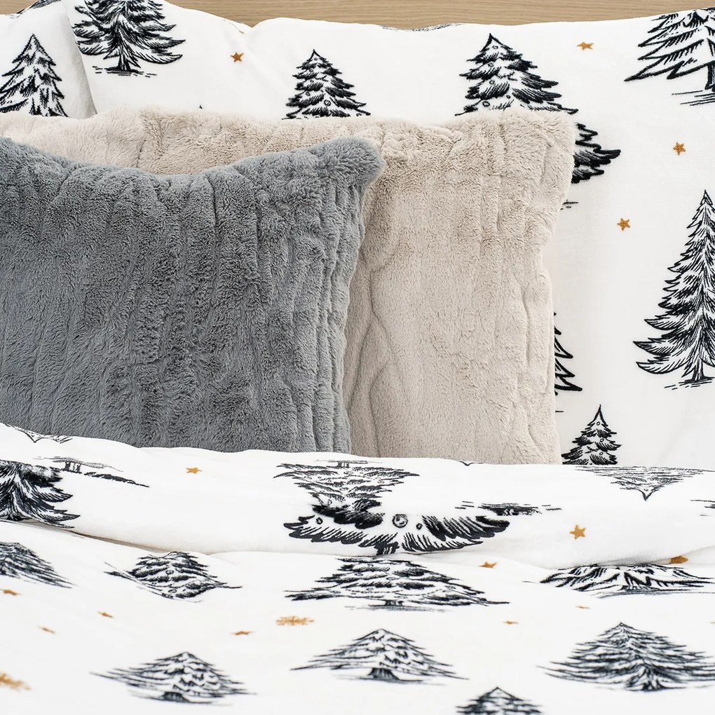 4Home Frosted Trees mikroszálas ágyneműhuzat, 160 x 200 cm, 70 x 80 cm, 160 x 200 cm, 70 x 80 cm