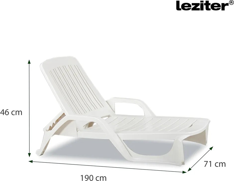 Miami napozóágy fehér