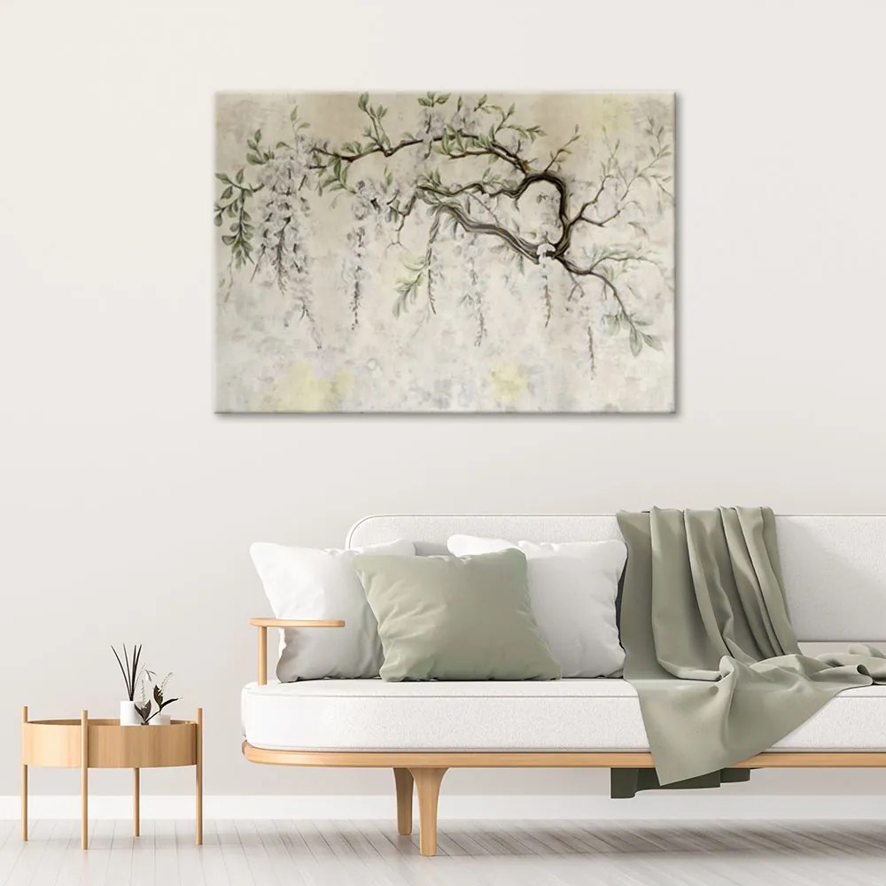 Gario Vászonkép Minimalista hegymászó virágok Méret: 120 x 80 cm