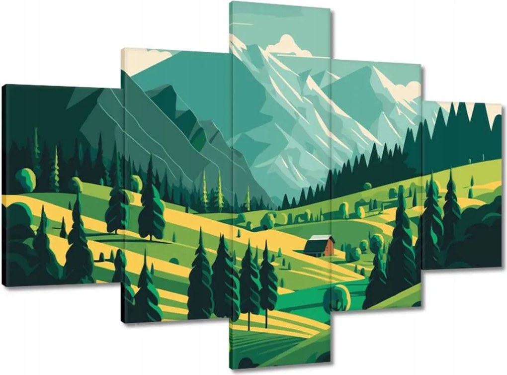 Festmények 100x70 Hegyi kilátás