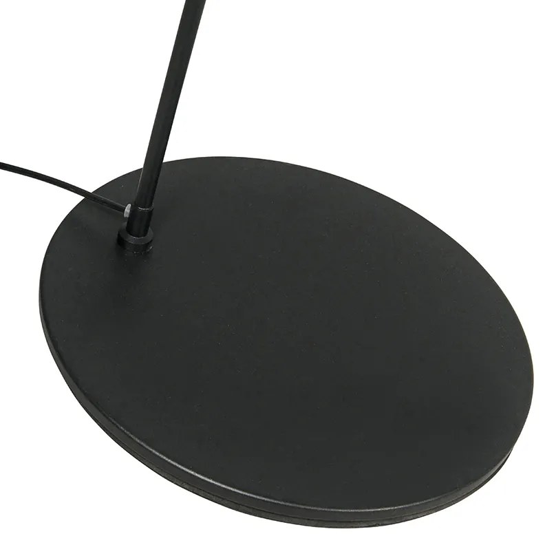 Okos modern íves állólámpa fekete, WiFi G95 - Vinossa