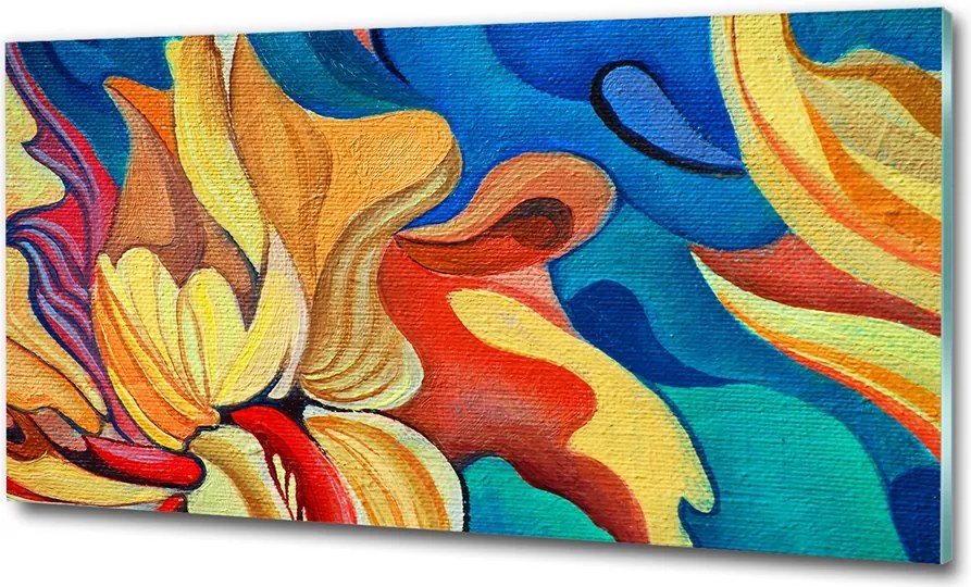 Fotó-üvegkép Absztrakt virág 100x70